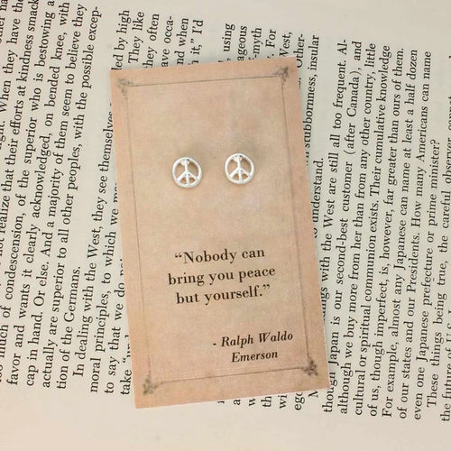 Literary Post Earrings