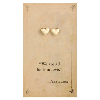 Literary Post Earrings