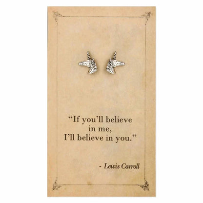 Literary Post Earrings