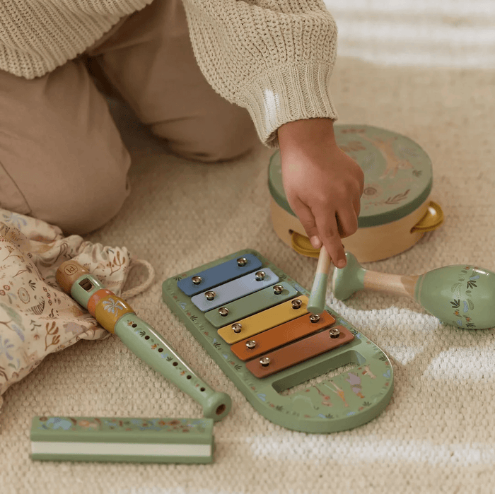 Little Dutch Safari Friends Music Set Green
