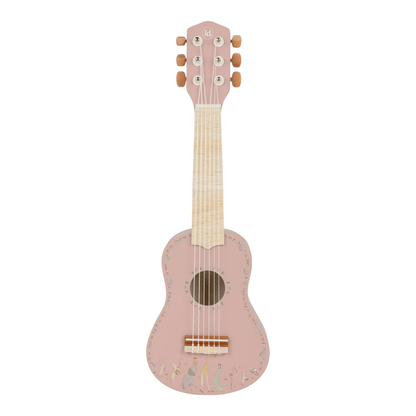Little Dutch Safari Friends Wooden Guitar Pink