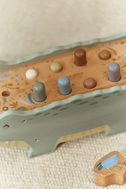 Little Dutch Safari Friends Wooden Hammer Bench
