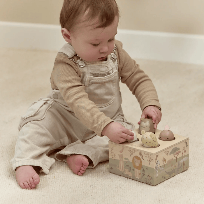 Little Dutch Safari Friends Wooden Pop-Up Toy