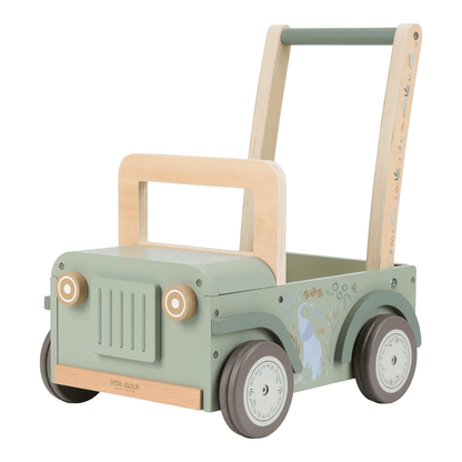 Little Dutch Safari Friends Wooden Push Safari Car