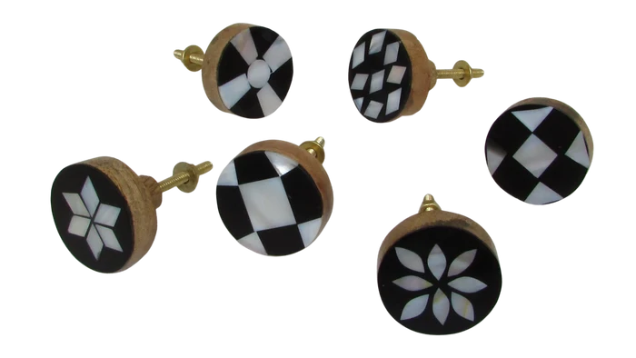 Mackenzie Wooden Geometric Knobs