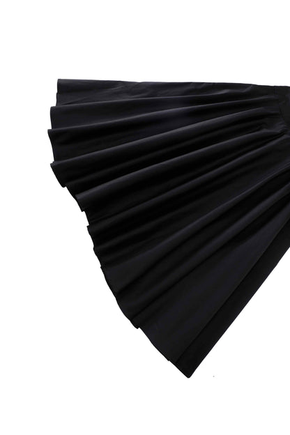 Maisie Black Full Circle Midi Skirt