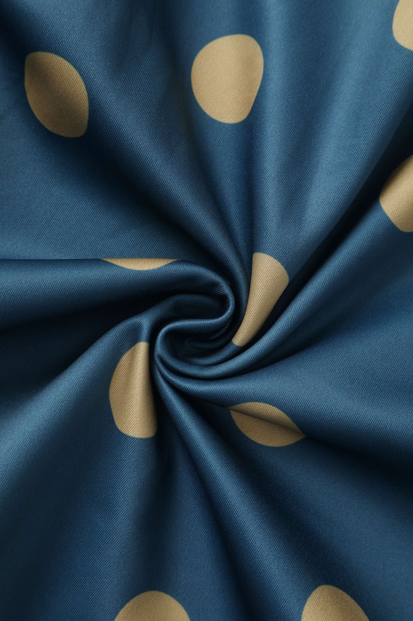 Maria Blue Circle Dress With Polka Dots
