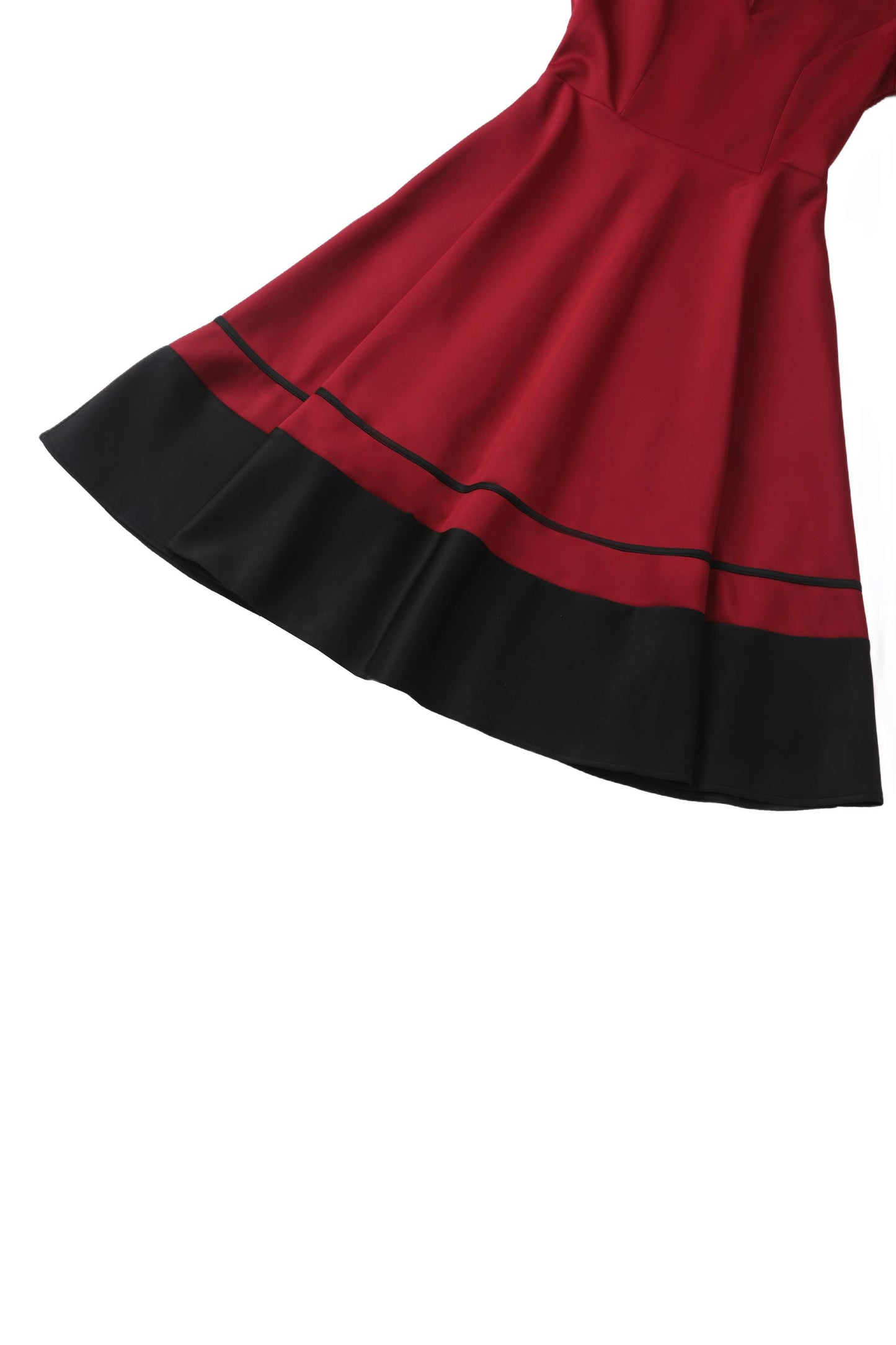 Maria Burgundy Circle Dress