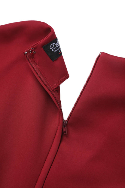 Maria Burgundy Circle Dress