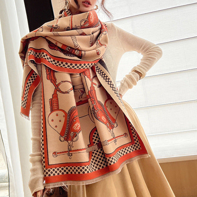 Marion Pashmina Scarf Orange