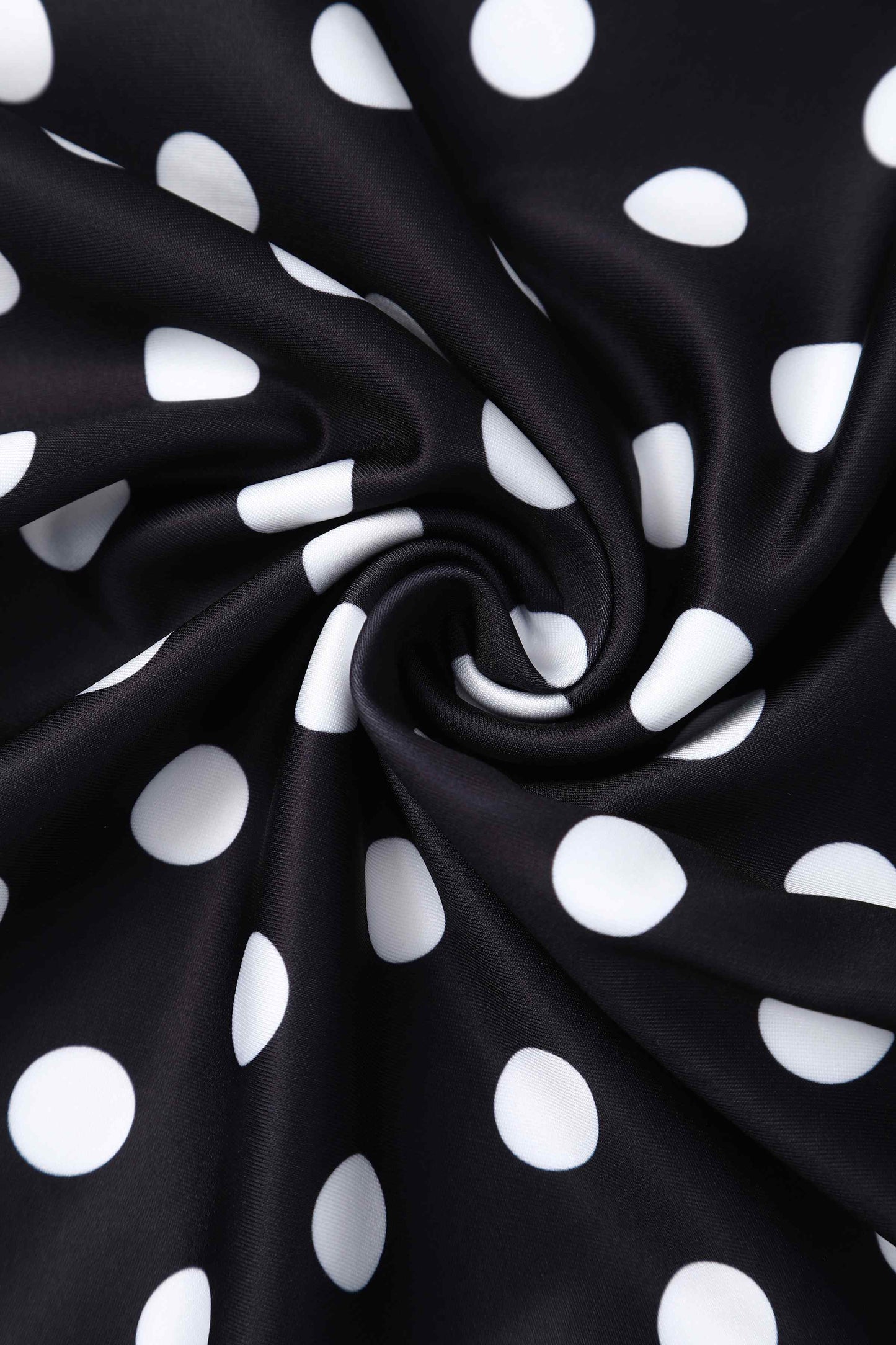 Beverly Monochrome Polka Dot Off Shoulder Dress