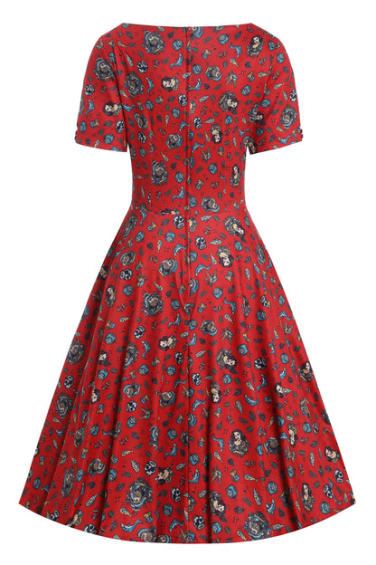 Brenda Nautical Sailor 50s Style Dress