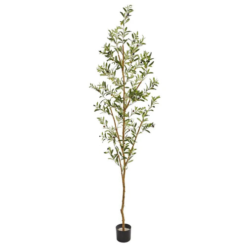 Nearly Natural 82" Olive Artificial Silk Tree