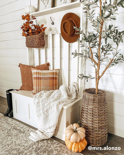 Nearly Natural 82" Olive Artificial Silk Tree