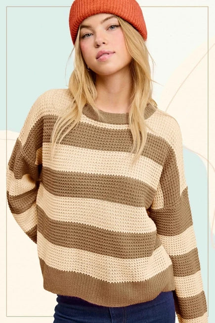 Nola Loose Fit Striped Sweater