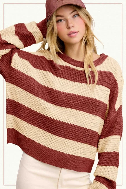 Nola Loose Fit Striped Sweater