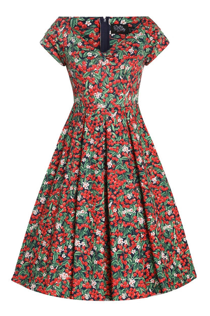 Lily Red Berry Off Shoulder Dress