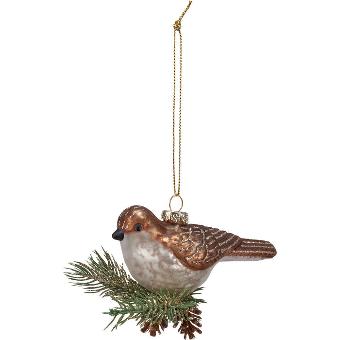Partridge Glass Christmas Ornament #100-C227