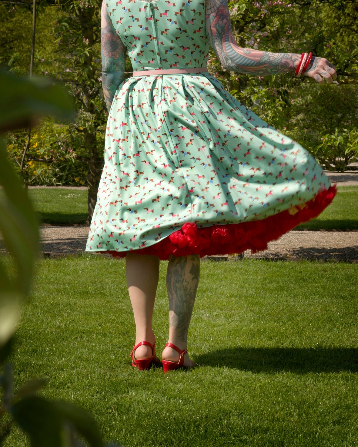 Amanda Picasso Sausage Dog Flared Dress