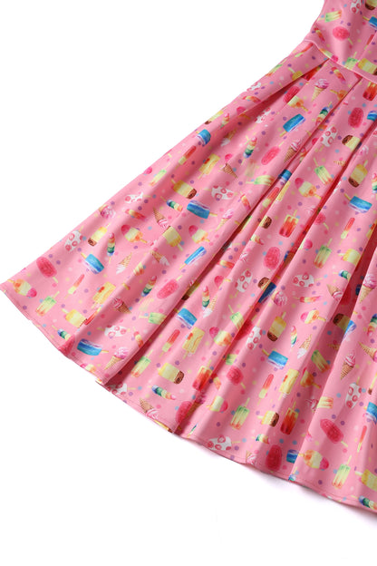 Amanda Pink Ice Lolly Swing Dress