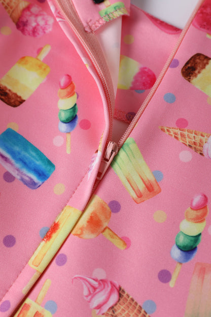 Amanda Pink Ice Lolly Swing Dress