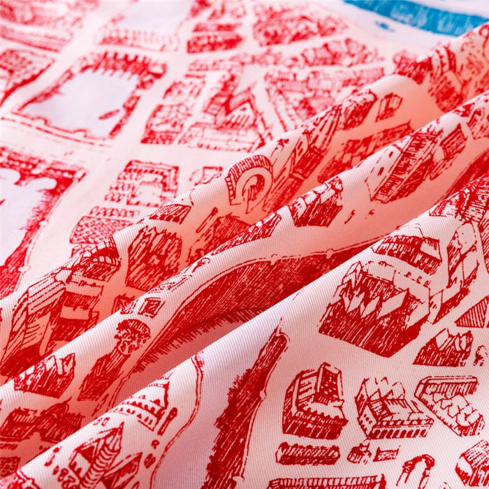 Pippa Blue Silk Scarf / 90cm