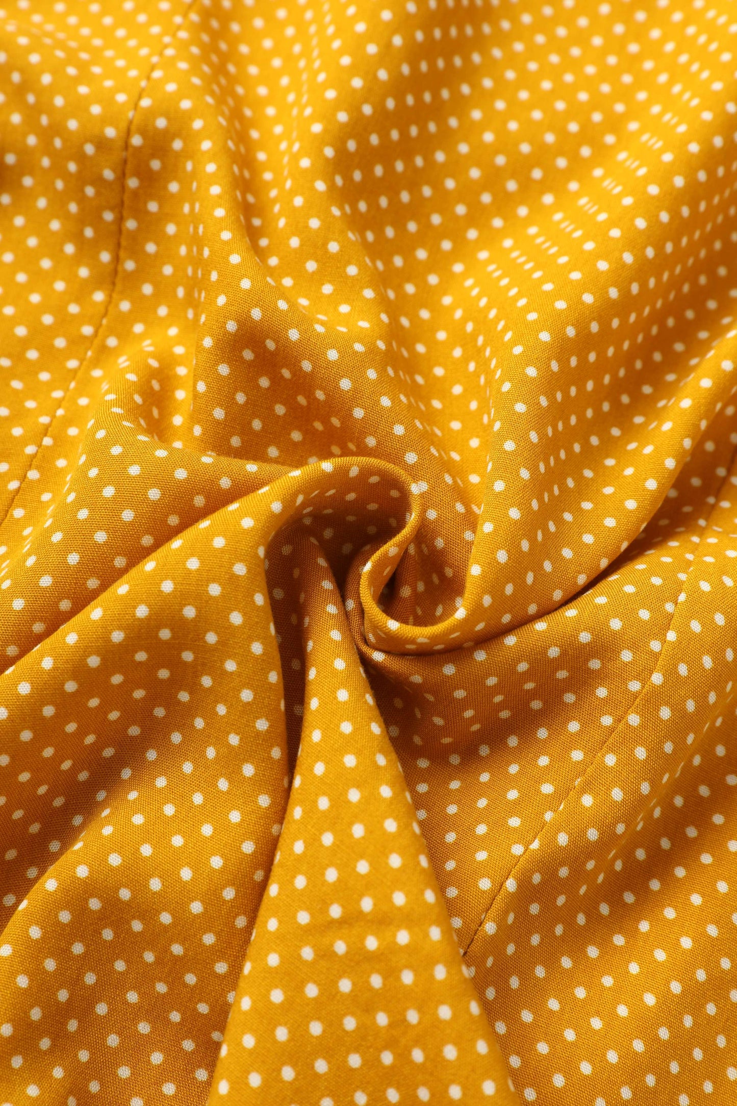 Margaret Polka Dot Long Sleeved Blouse In Yellow