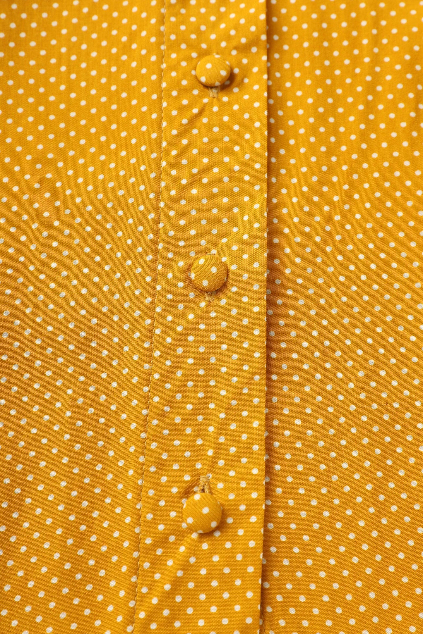 Margaret Polka Dot Long Sleeved Blouse In Yellow