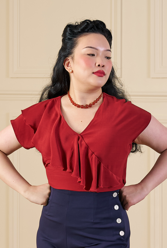 1930s Belle Blouse - Port