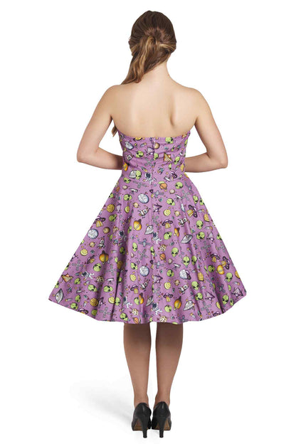 Melissa Purple UFOs Strapless Dress