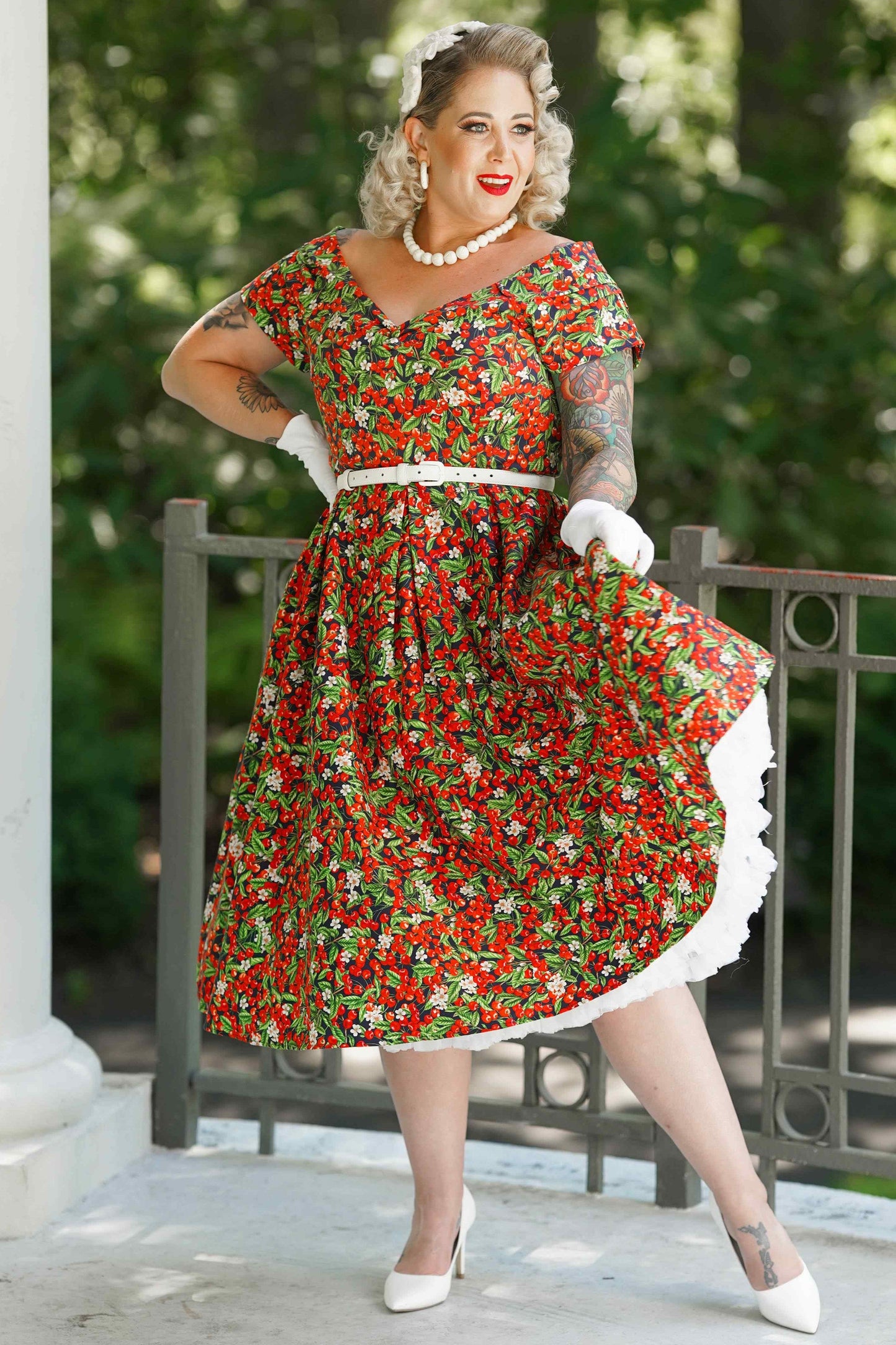 Lily Red Berry Off Shoulder Dress