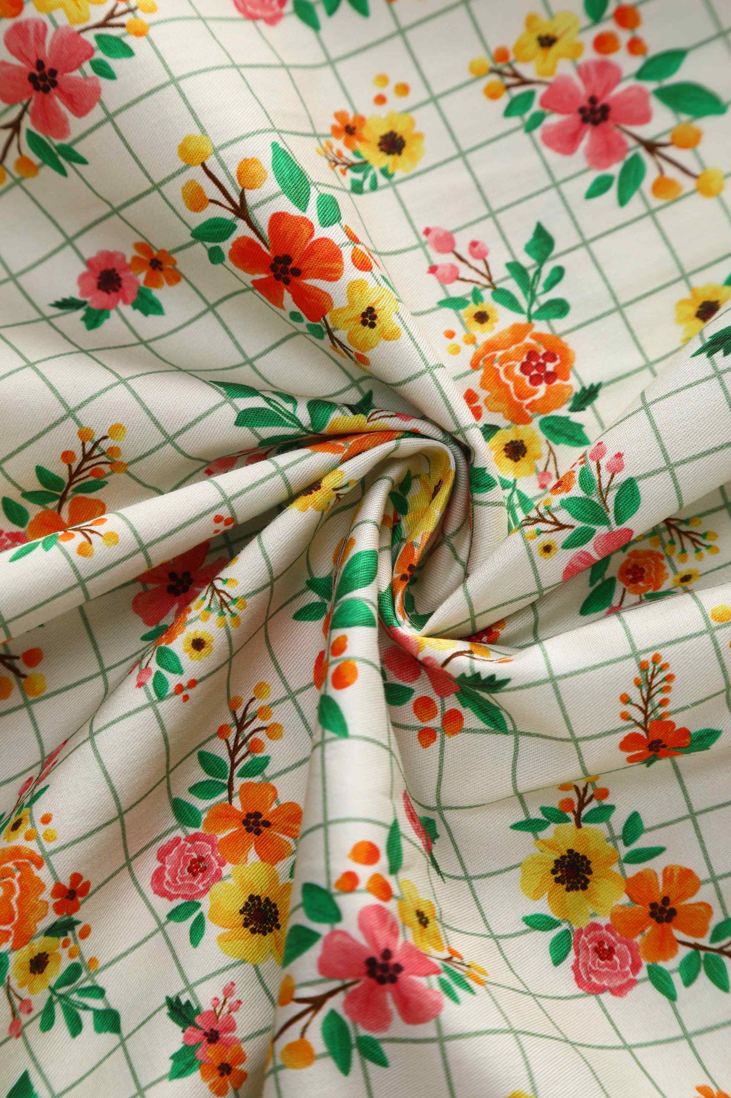 Mabel Retro Floral Midi Shirt Dress