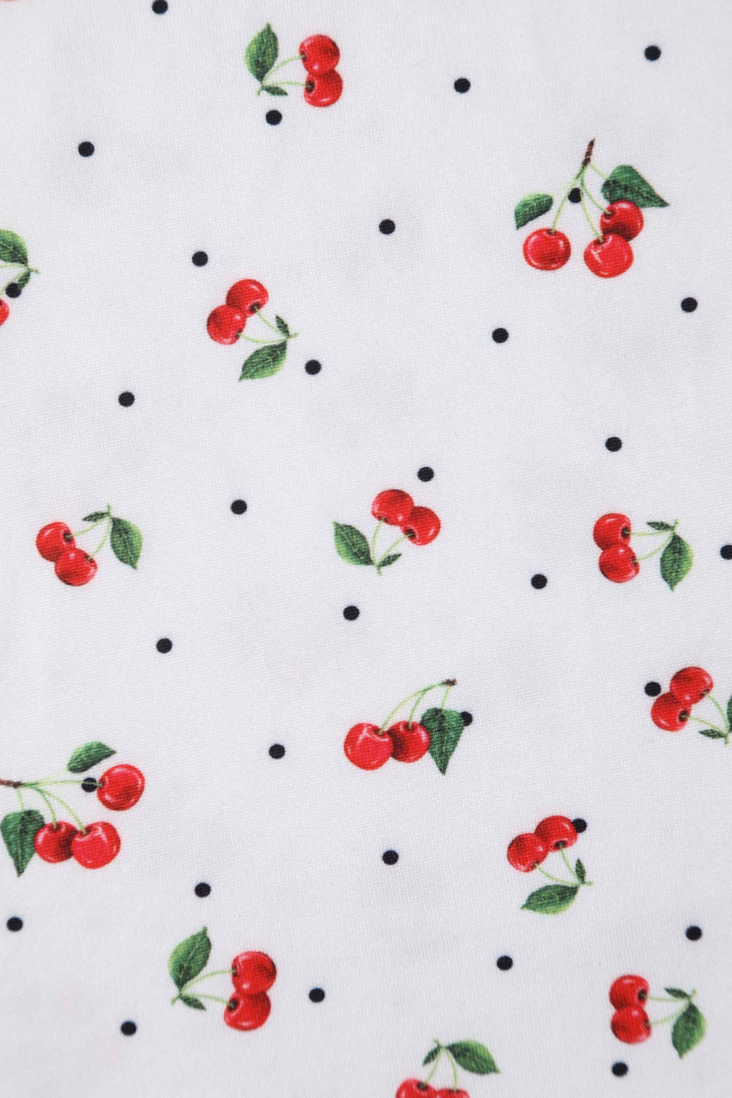Donna Cherry White Crossover Bust Dress