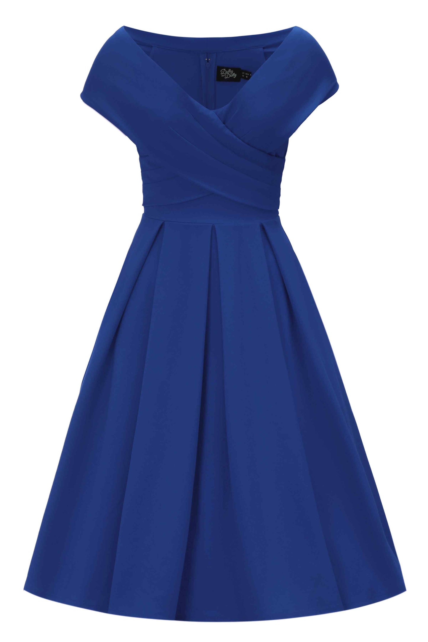 Beverly Royal Blue Off Shoulder Dress