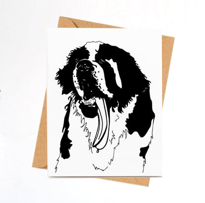 PinkPolish Design Note Cards "Saint Feeling the Heat" Handmade Notecard