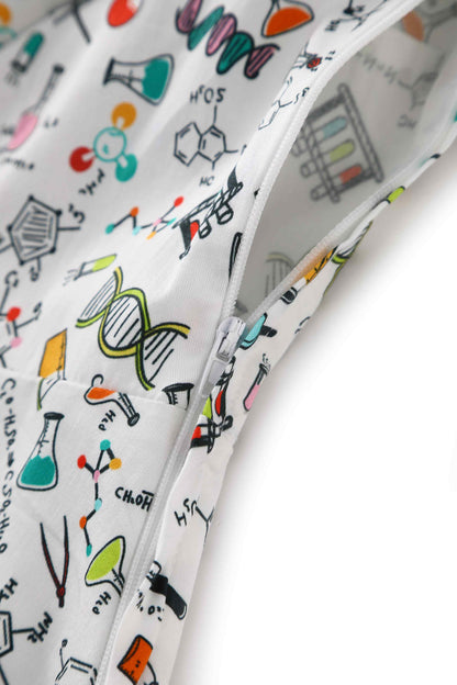 Mabel Science Midi Shirt Dress In White