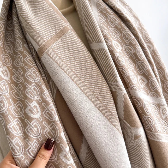 Seniga Pashmina Scarf Khaki