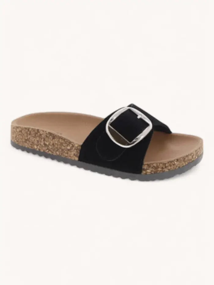 Senna Big Buckle Cork Sandals