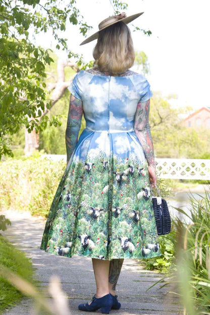 Lily Sheep Field Off Shoulder Dress