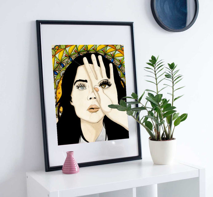 PinkPolish Design Art Prints "Sight"  Watercolor Painting: Art Print