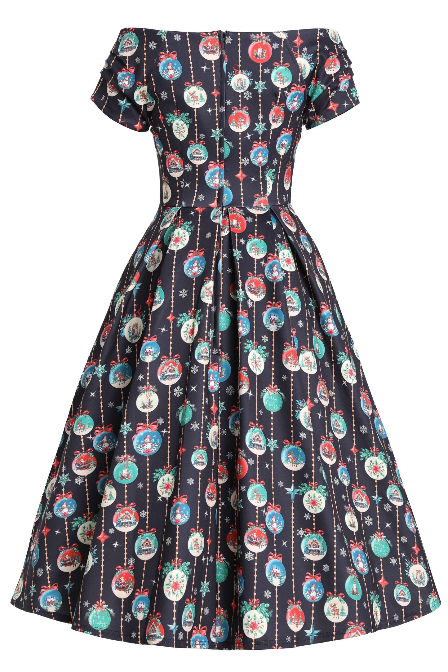 Lily Snow Globe Off Shoulder Dress