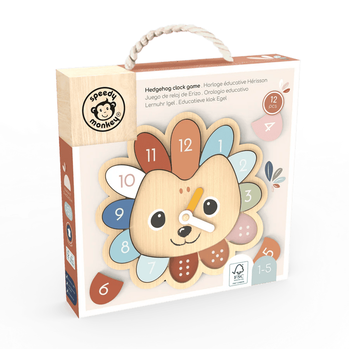 Speedy Monkey  Educational Clock - Hedgehog Game
