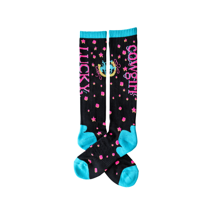 Starlit Cowgirl Performance Boot Socks