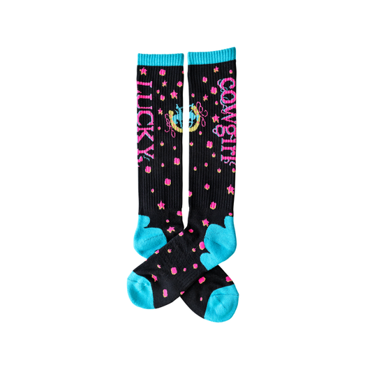 Starlit Cowgirl Performance Boot Socks