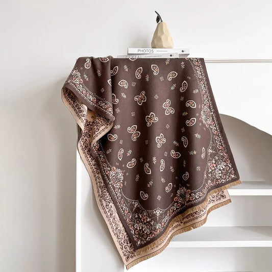 Susetta Pashmina Scarf Brown