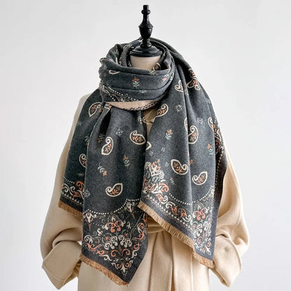 Susetta Pashmina Scarf Gray