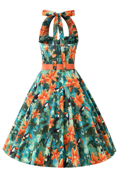 Daisy Tiki Toucan Halter Dress