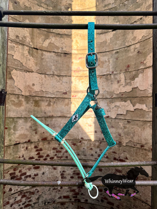Tooled Turquoise/Lariat Nose Halter