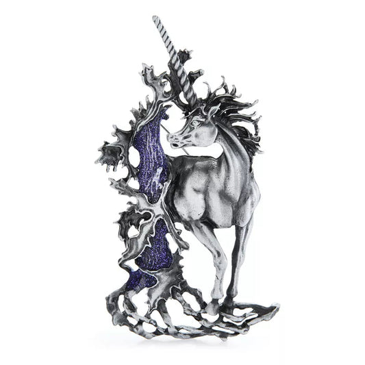 Vintage Unicorn Brooch (Silver)