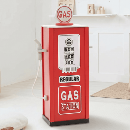 Wooden Toy Petrol Pump
